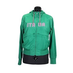 Kappa Italia‎ Track Jacket Women's L/XL Green Y2K Euro Sport Footballcore